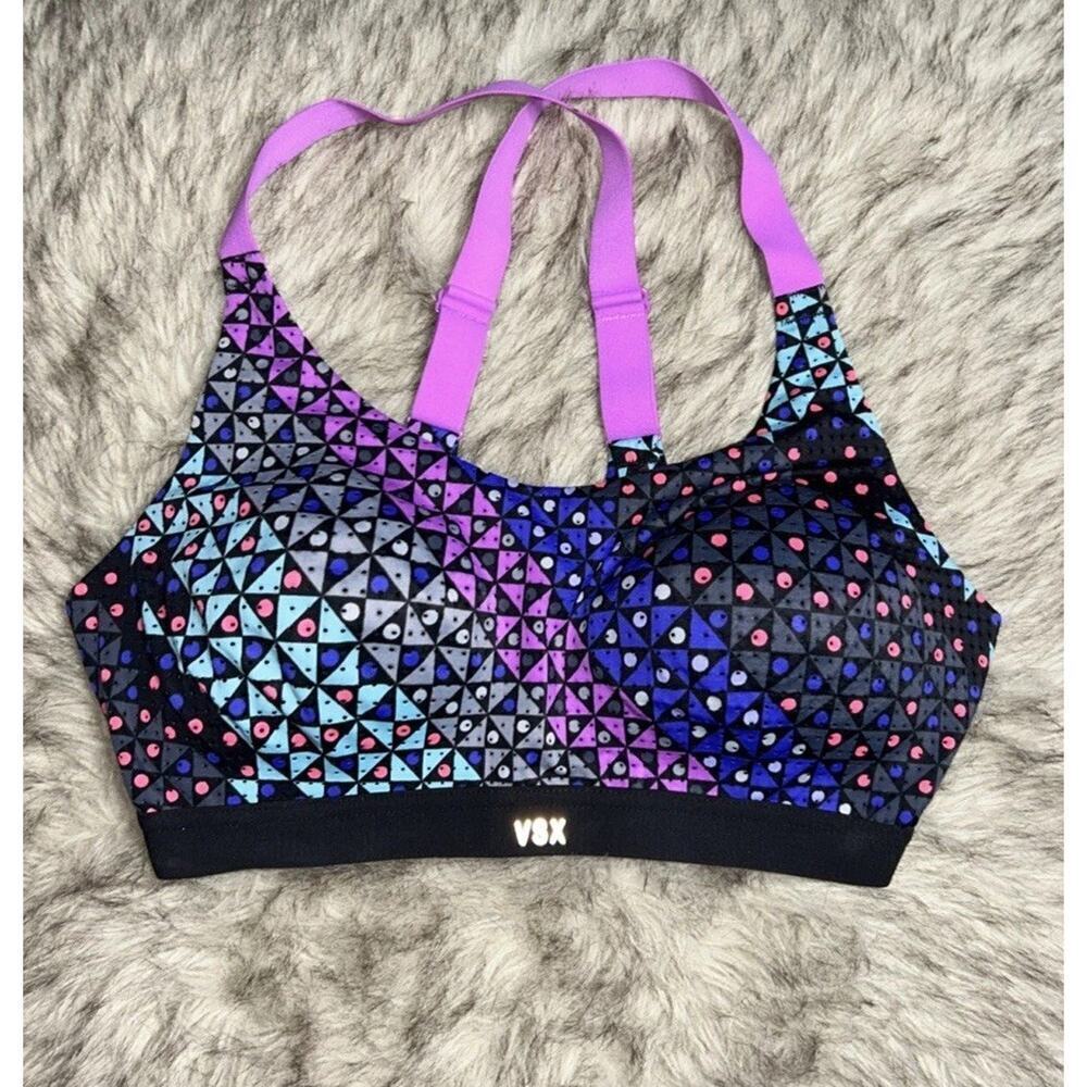 Victoria's Secret VSX The Player Racerback Sports Bra 32D Running Yoga Fitness